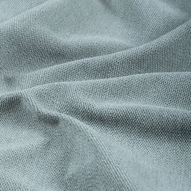 Light Aqua Green Woven Textured Water Repellent Sofa and Chair Fabric