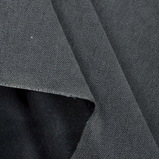 Graphite Charcoal Grey Woven Textured Water Repellent Sofa and Chair Fabric