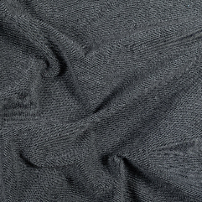 Graphite Charcoal Grey Woven Textured Water Repellent Sofa and Chair Fabric