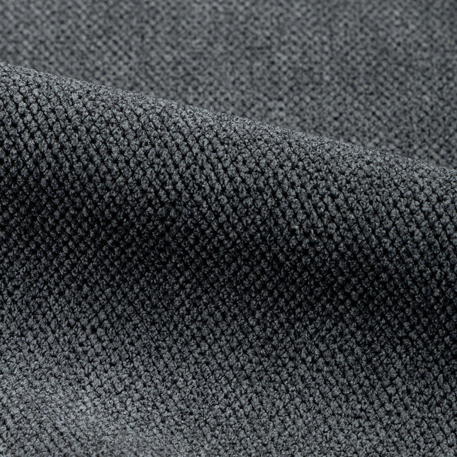 Graphite Charcoal Grey Woven Textured Water Repellent Sofa and Chair Fabric