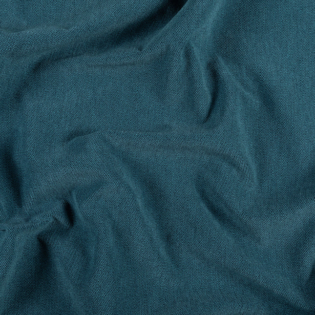 Dark Turquoise Woven Textured Water Repellent Sofa and Chair Fabric