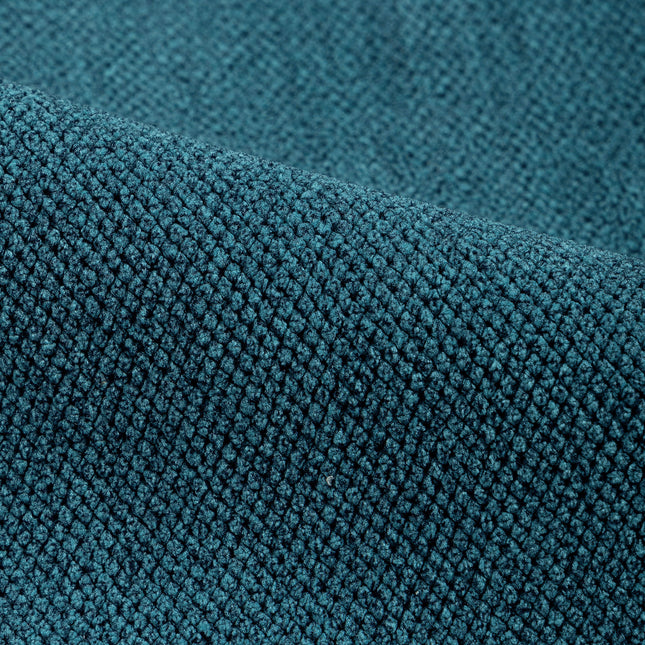 Dark Turquoise Woven Textured Water Repellent Sofa and Chair Fabric