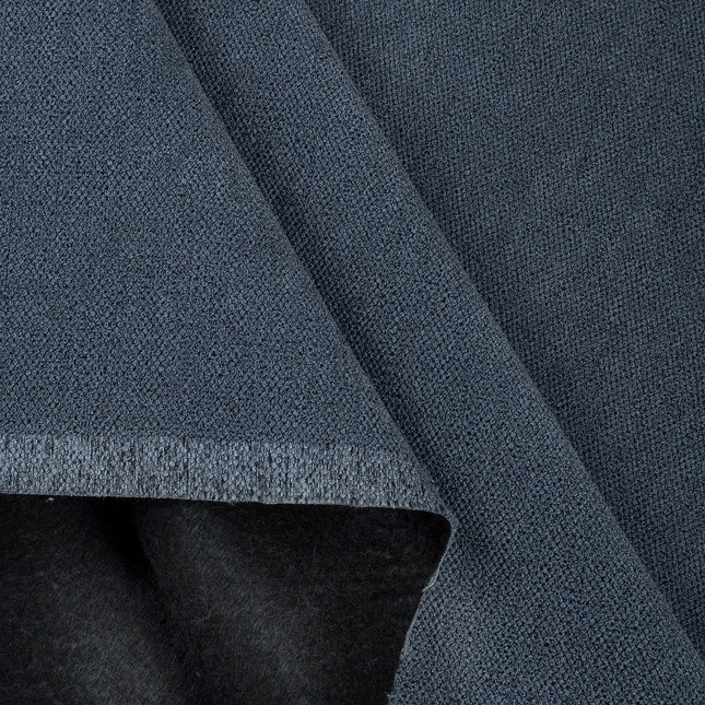 Slate Blue Woven Textured Water Repellent Sofa and Chair Fabric