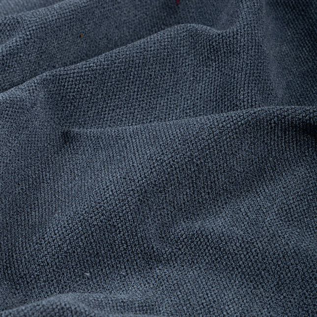 Slate Blue Woven Textured Water Repellent Sofa and Chair Fabric