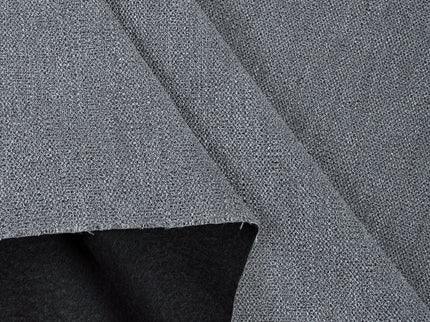 Medium Ash Grey Woven Textured Water Repellent Sofa and Chair Fabric