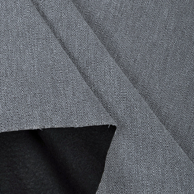 Medium Ash Grey Woven Textured Water Repellent Sofa and Chair Fabric