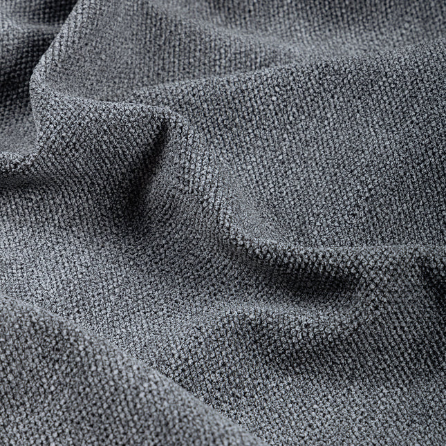 Medium Ash Grey Woven Textured Water Repellent Sofa and Chair Fabric