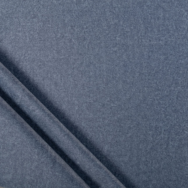 Dusty Denim Plain Suede Sofa and Chair Fabric