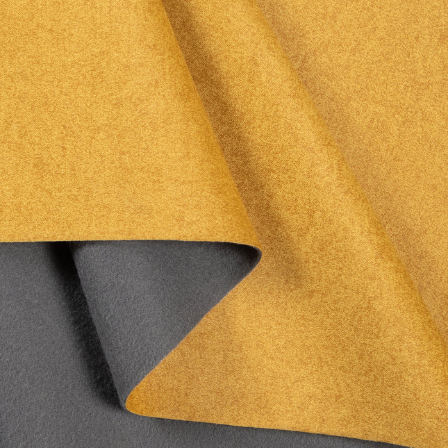 Golden Musturd Plain Suede Sofa and Chair Fabric