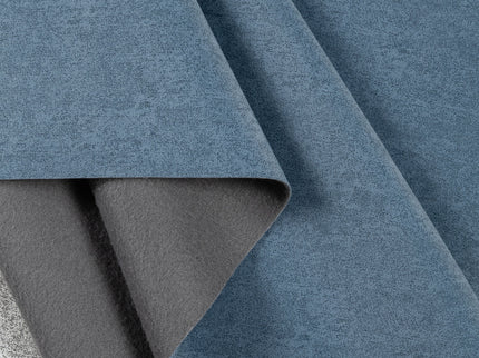Denim Blue Textured Water Repellent Suede Sofa and Chair Fabric