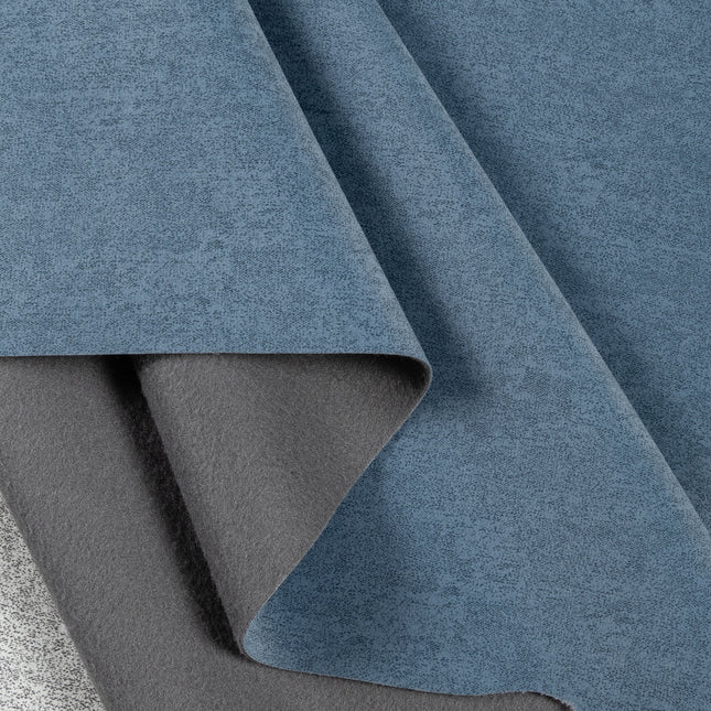 Denim Blue Textured Water Repellent Suede Sofa and Chair Fabric
