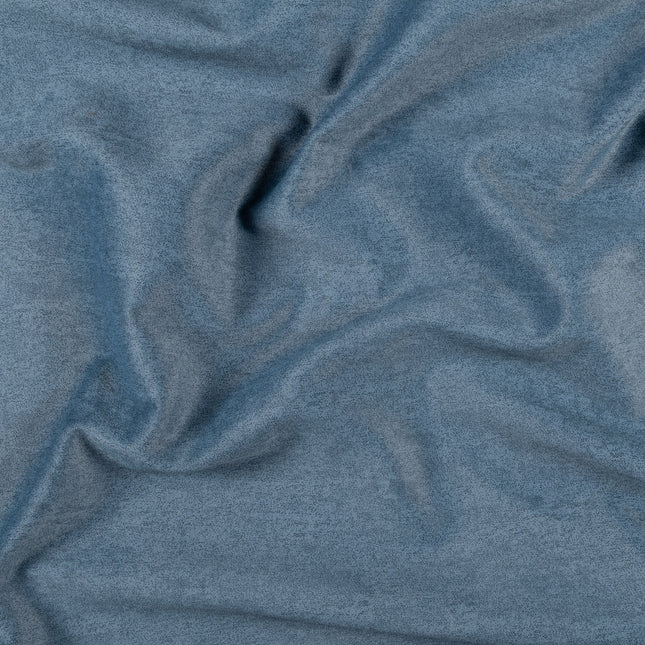 Denim Blue Textured Water Repellent Suede Sofa and Chair Fabric