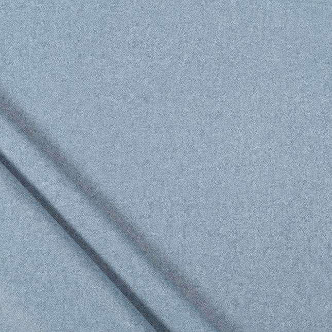 Smokey Blue Plain Suede Sofa and Chair Fabric