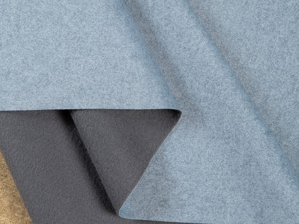 Smokey Blue Plain Suede Sofa and Chair Fabric