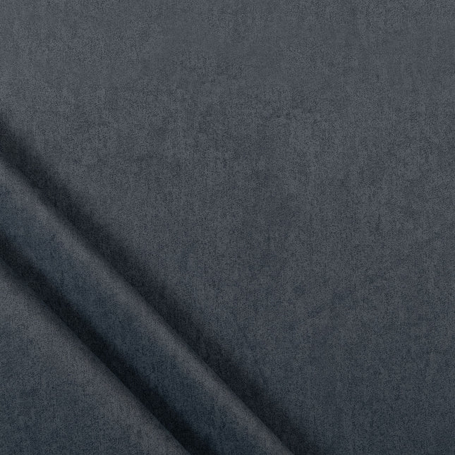 Dark Bluish Grey Textured Water Repellent Suede Sofa and Chair Fabric