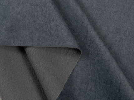 Dark Bluish Grey Textured Water Repellent Suede Sofa and Chair Fabric