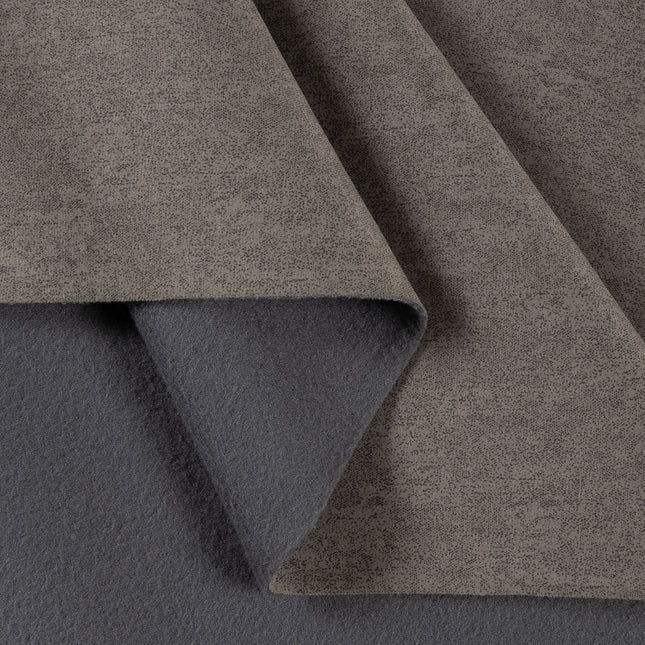 Charcoal Greige Textured Water Repellent Suede Sofa and Chair Fabric
