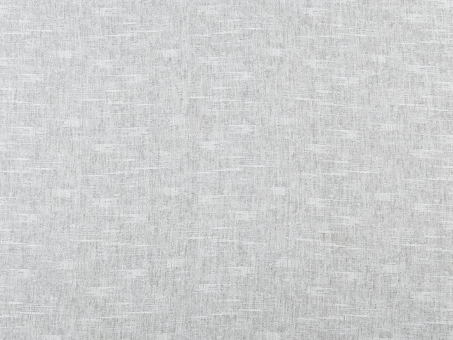 Light Grey Colour Linen Look Textured Curtain Fabric