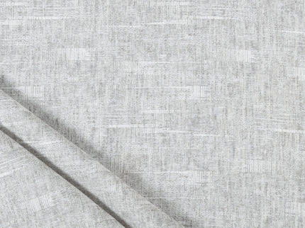 Light Grey Colour Linen Look Textured Curtain Fabric