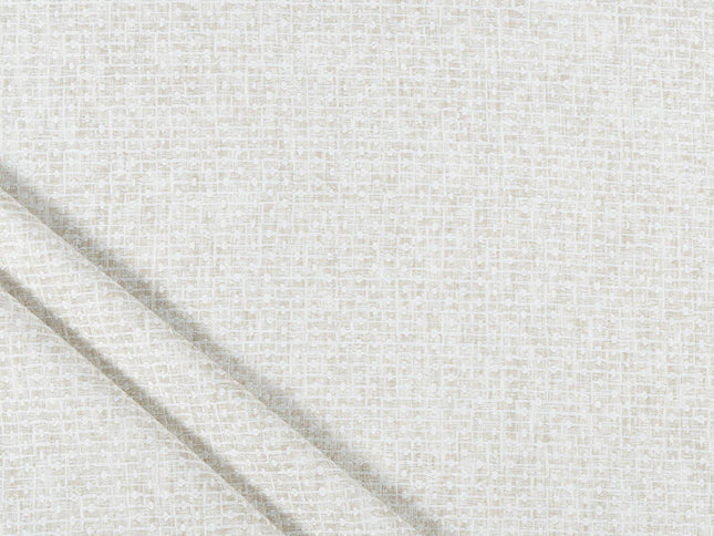 Light Greige Colour Basket  Weave Textured Curtain Fabric