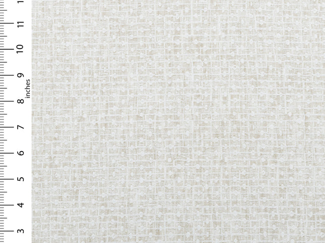 Light Greige Colour Basket  Weave Textured Curtain Fabric