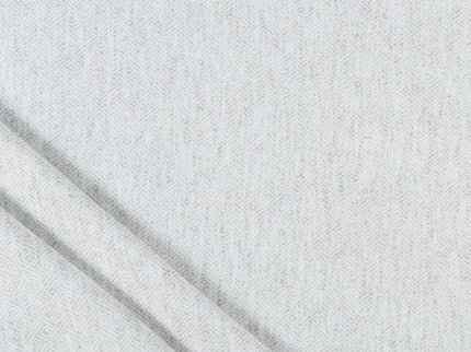 Light Pearl Grey Colour  Diamond Geometric Textured Curtain Fabric