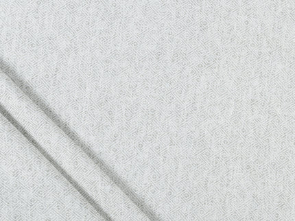 Pearl Grey  Colour  Diamond Geometric Textured Curtain Fabric