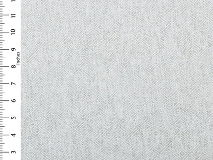Pearl Grey  Colour  Diamond Geometric Textured Curtain Fabric