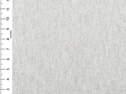Pebble Grey  Colour  Diamond Geometric Textured Curtain Fabric