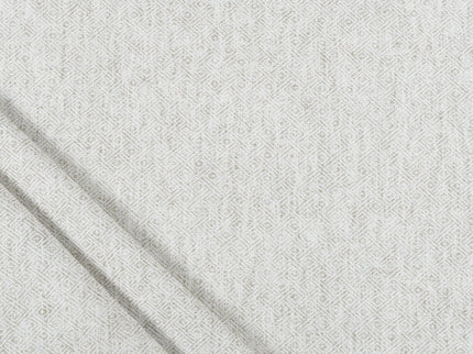 Pebble Grey  Colour  Diamond Geometric Textured Curtain Fabric
