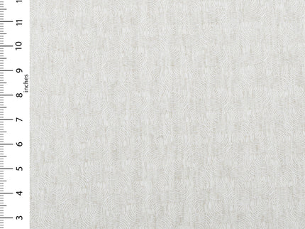 Light Greige Colour Scallop Wave Textured Curtain Fabric