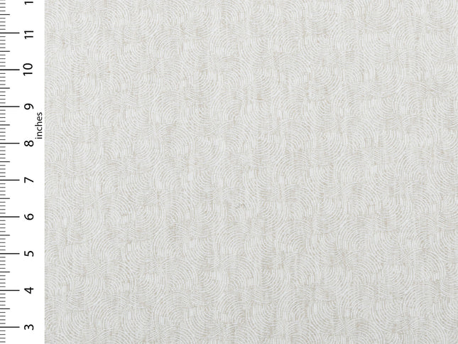 Light Greige Colour Scallop Wave Textured Curtain Fabric