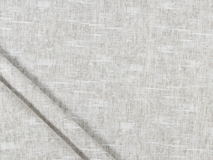 Pebble Grey Colour Linen Look Textured Curtain Fabric