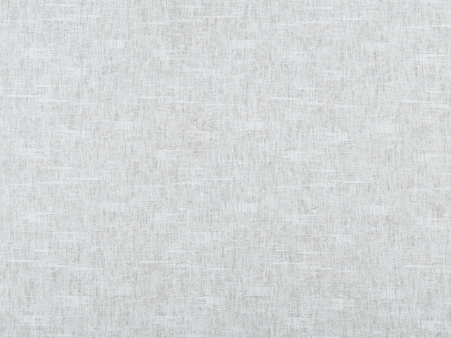 Light Pearl Grey Colour Linen Look Textured Curtain Fabric