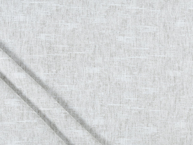 Light Pearl Grey Colour Linen Look Textured Curtain Fabric