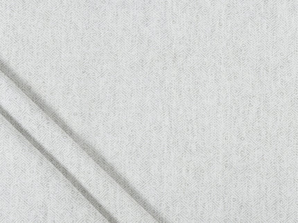 Pearl Grey Colour Diamond Geometric Textured Curtain Fabric