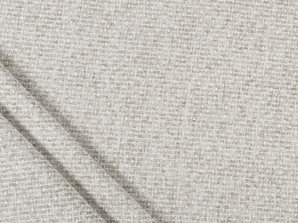 Pebble Grey  Colour Basket Weave Textured Curtain Fabric