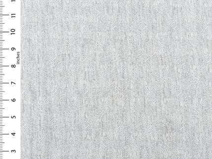 Pearl Grey Colour Scallop Wave Textured Curtain Fabric