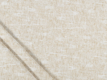 Natural Sand Colour Linen Look Textured Curtain Fabric