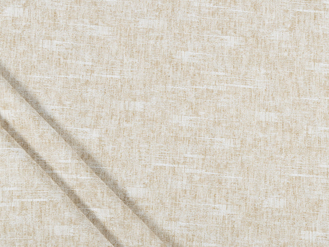 Natural Sand Colour Linen Look Textured Curtain Fabric