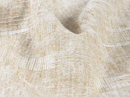 Natural Sand Colour Linen Look Textured Curtain Fabric