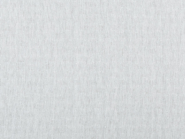 Light Pearl Grey Colour Scallop Wave Textured Curtain Fabric