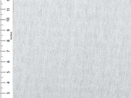 Light Pearl Grey Colour Scallop Wave Textured Curtain Fabric