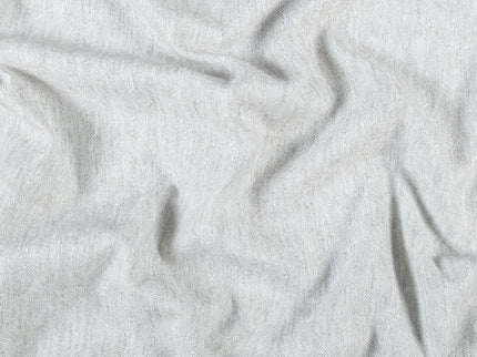 Light Pearl Grey Colour Scallop Wave Textured Curtain Fabric