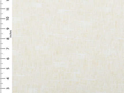 Light Butter Colour Linen Look Textured Curtain Fabric