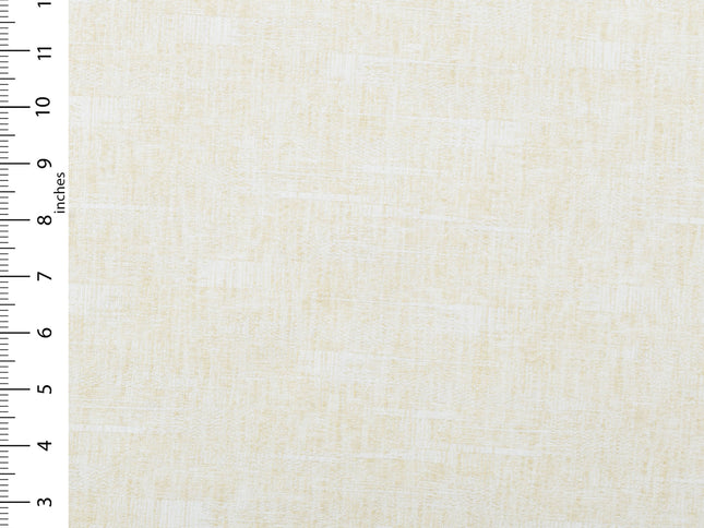 Light Butter Colour Linen Look Textured Curtain Fabric