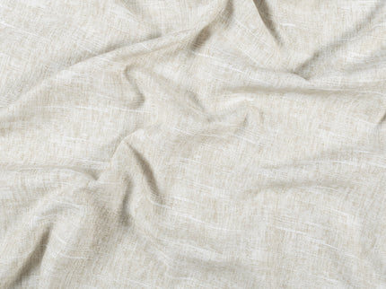 Light Greige Colour Linen Look Textured Curtain Fabric