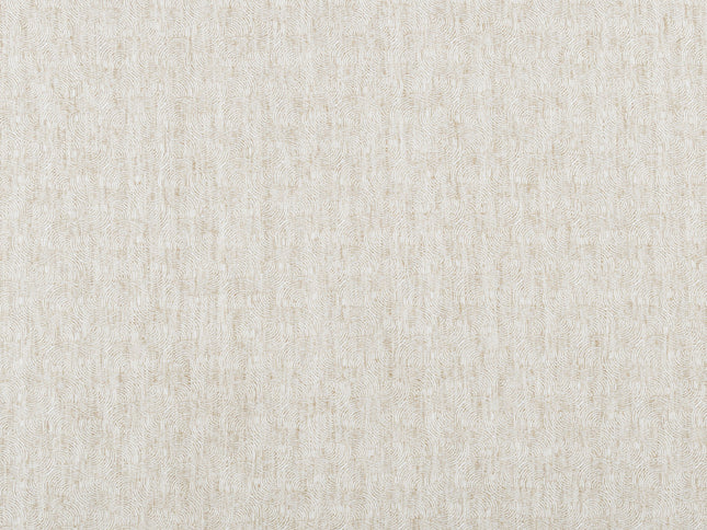 Natural Sand Colour Scallop Wave Textured Curtain Fabric