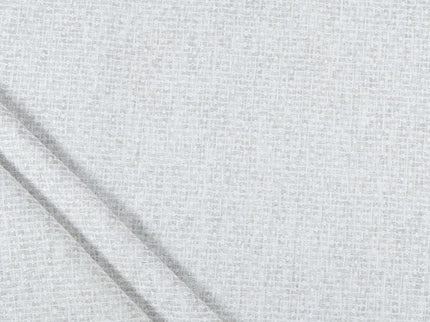 Light Pearl Grey  Colour Basket Weave Textured Curtain Fabric
