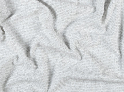 Light Pearl Grey  Colour Basket Weave Textured Curtain Fabric